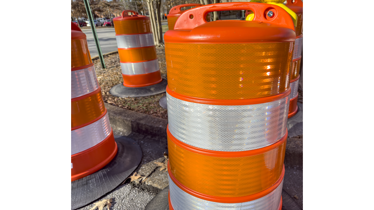 Road Transportation Construction Safety Barrels