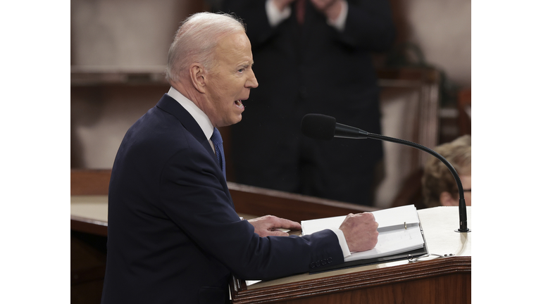 President Biden Delivers His First State Of The Union Address To Joint Session Of  Congress