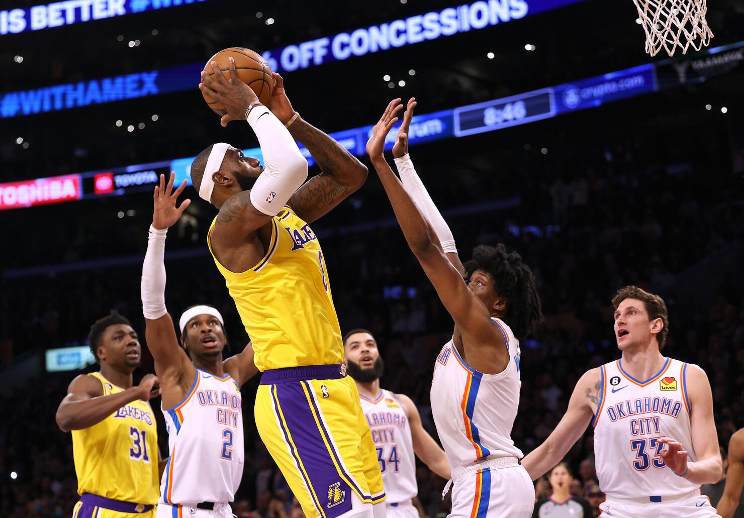 Oklahoma City Thunder v Los Angeles Lakers