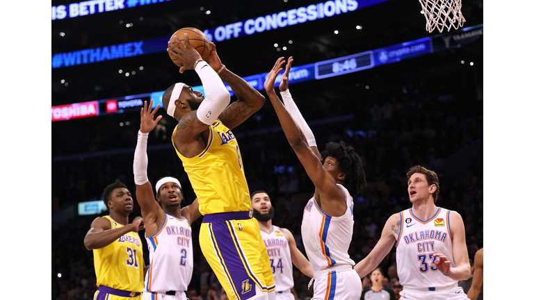 Oklahoma City Thunder v Los Angeles Lakers