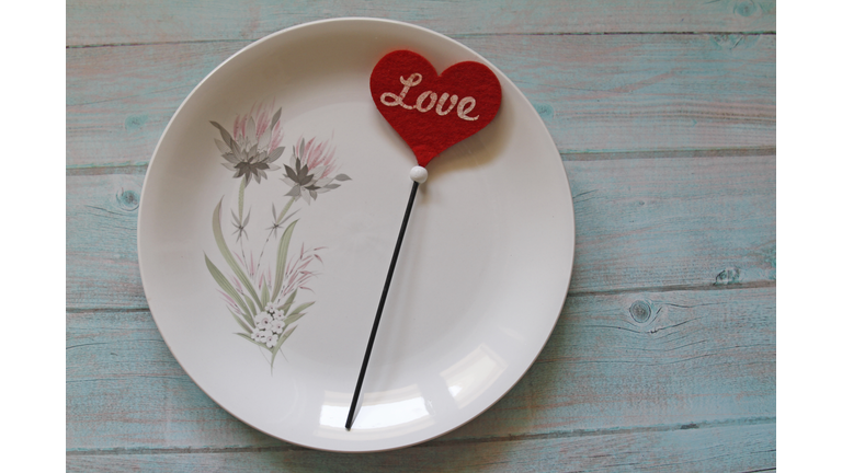 Valentine's day table setting
