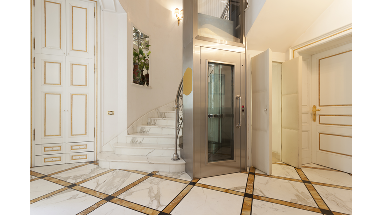 Elevator in luxury villa