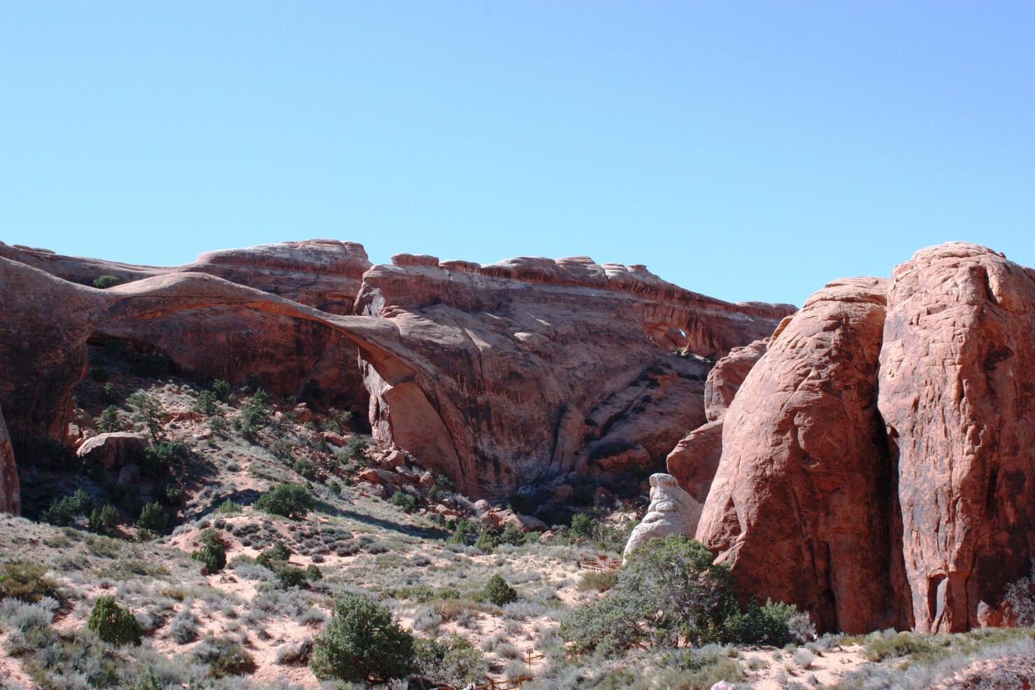 Landscape Arch in Devils Garden in Arches National Park, USA