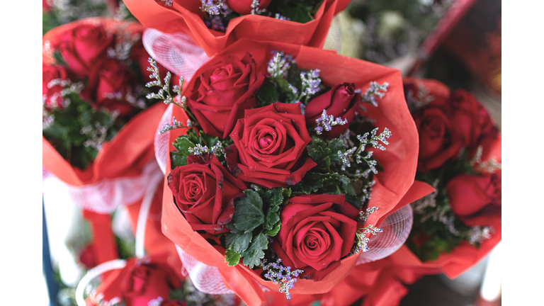 Close-up of Roses Bouquet
