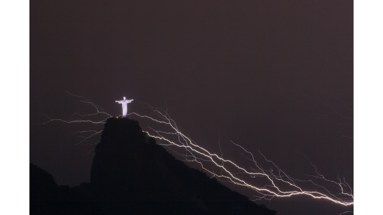 BRAZIL-LIGHTNING-CHRIST THE REDEEMER