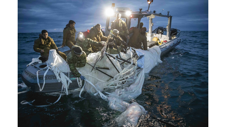 Recovery of High Altitude Surveillance Balloon Off South Carolina Coast