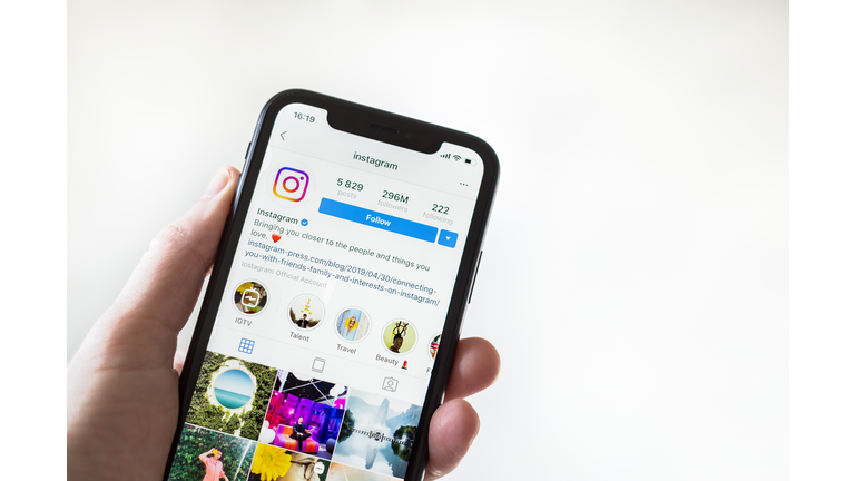 Apple iPhone XR showing Instagram application on mobile