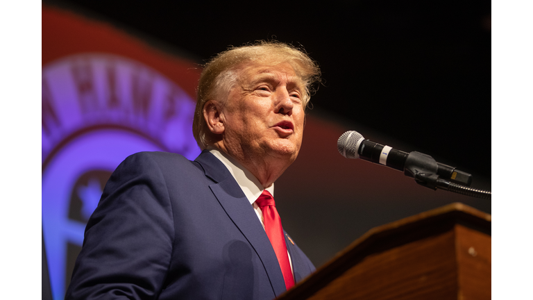 Former President Trump Speaks At New Hampshire Republican State Committee's Annual Meeting