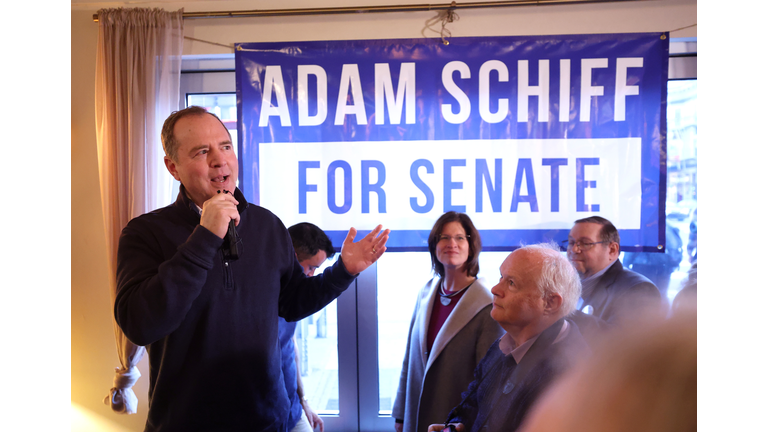 Senate Candidate Rep. Adam Schiff Meets With Voters In San Francisco