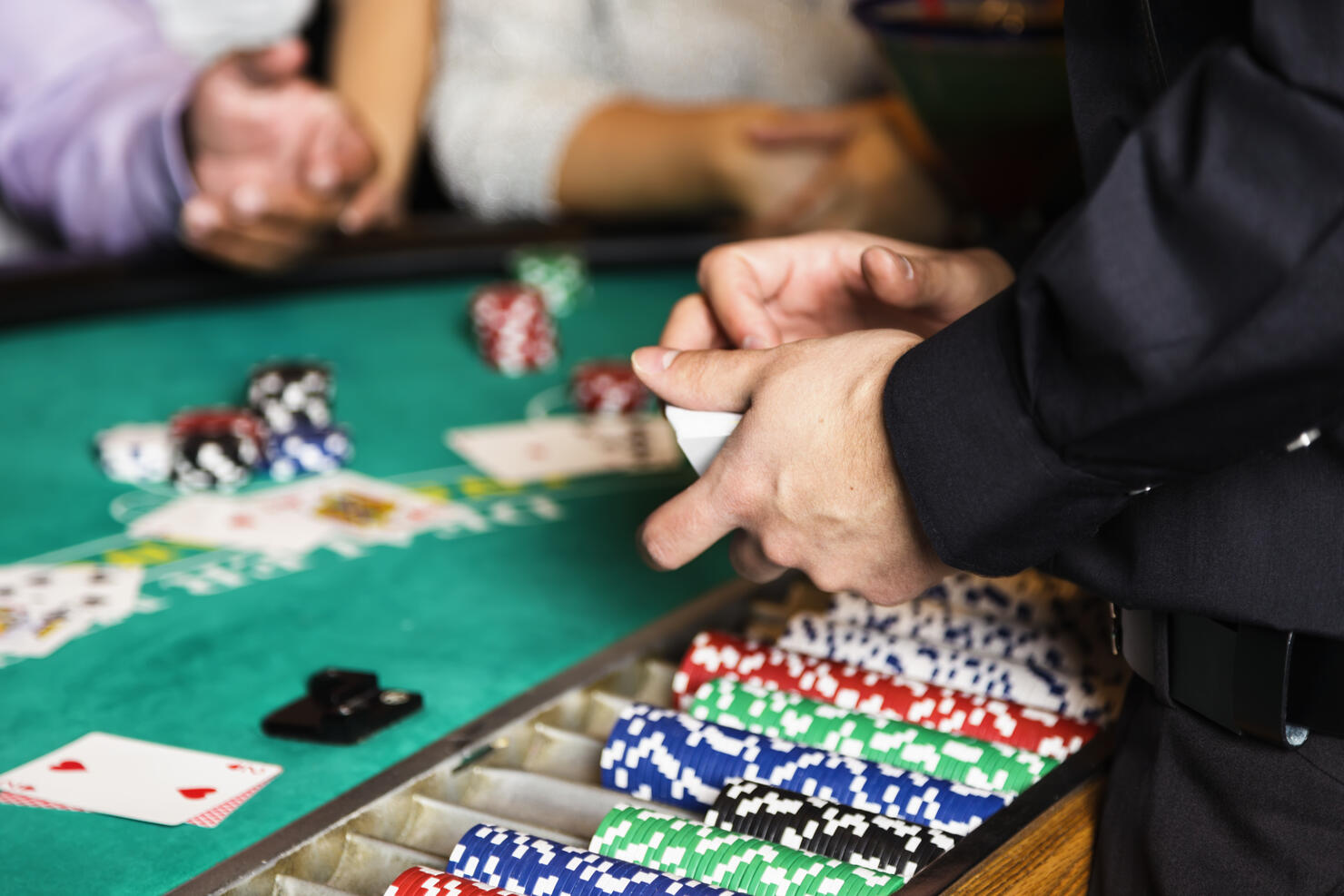 Blackjack Dealer Hands In a Casino