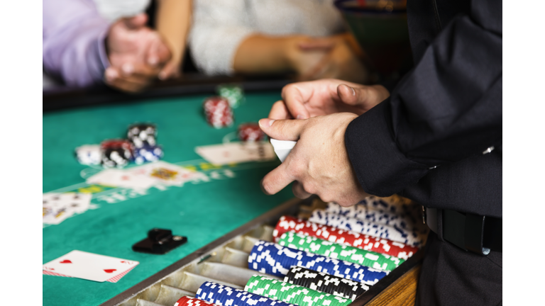 Blackjack Dealer Hands In a Casino