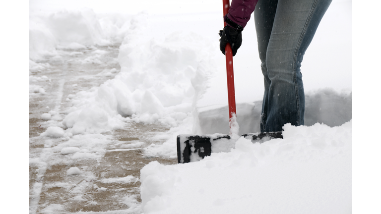 Snow Covered Sidewalk