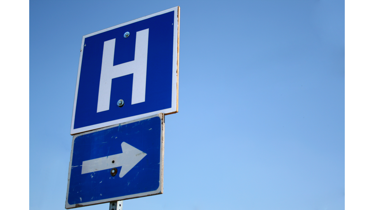 &quot;H&quot; with Arrow: To the Hospital