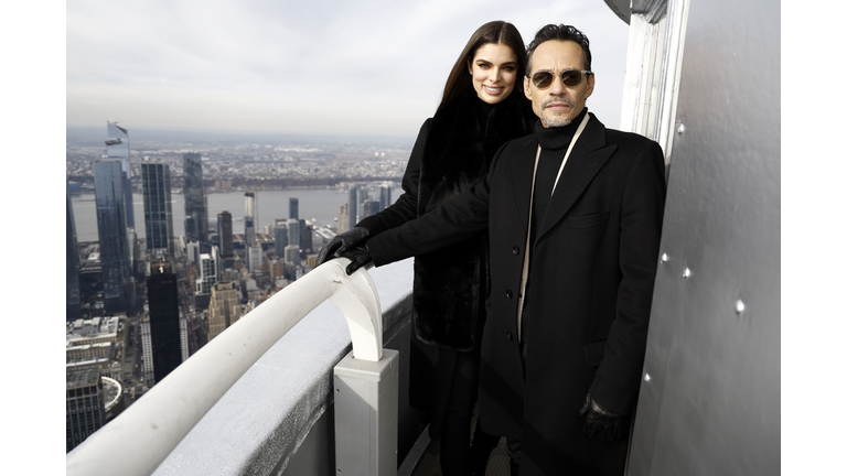 Marc Anthony Visits the Empire State Building