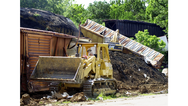 Train Derailment In Wilmington, OH