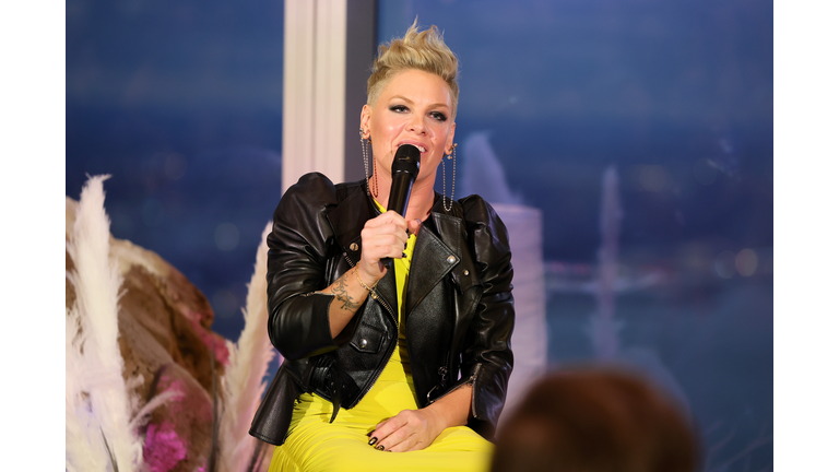 P!NK 'TRUSTFALL' Album Release Party At Edge Hudson Yards