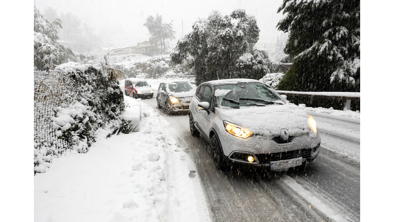 SPAIN-WEATHER-SNOW