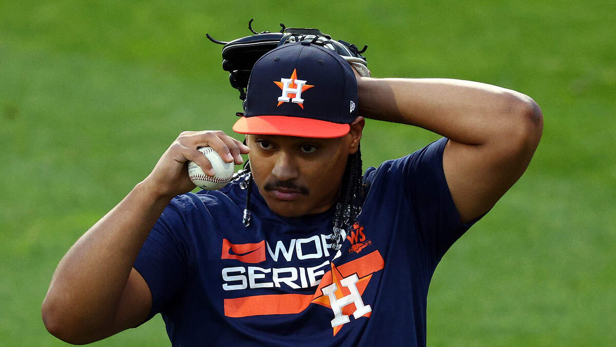 9-year-old Charlie Springs has Astros' Luis Garcia's windup down