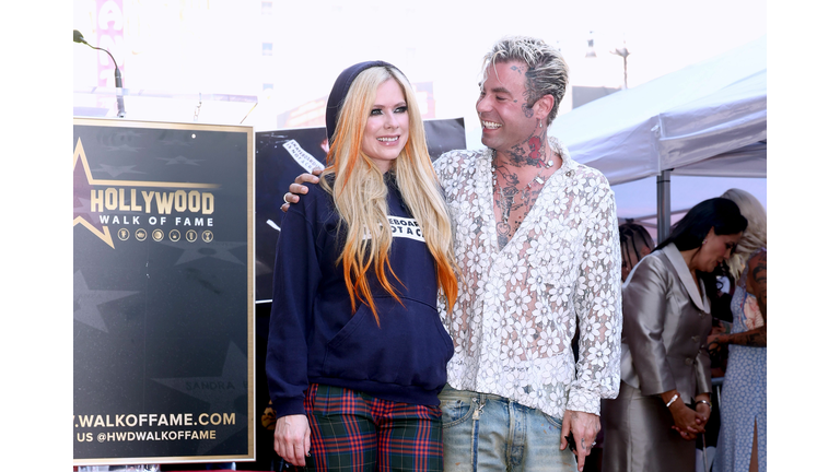 Avril Lavigne Honored With Star On The Hollywood Walk Of Fame