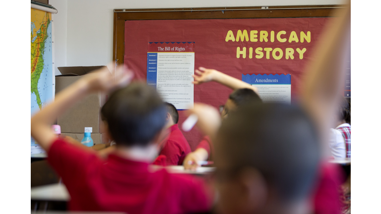 Students at Catholic school.