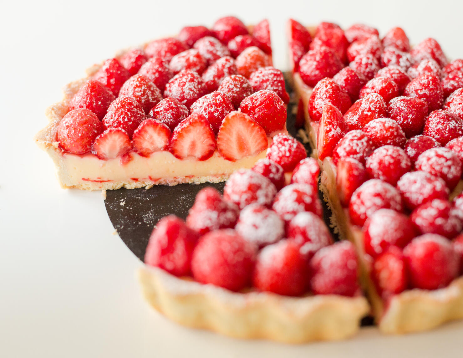 Fresh pie slices