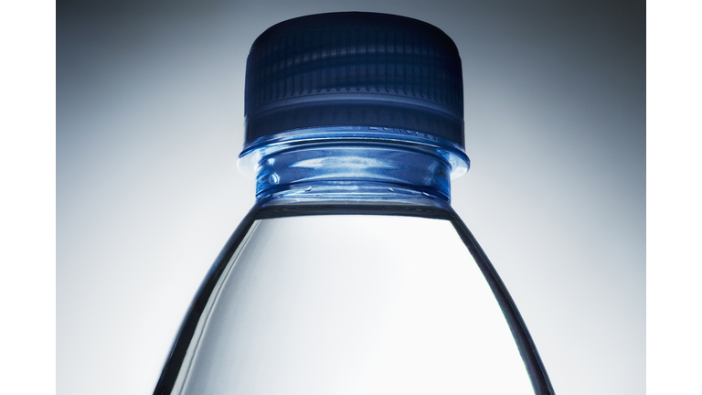 Close-up of water bottle and cap