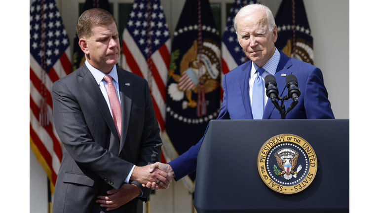 President Biden Speaks On The Railway Labor Agreement In The Rose Garden