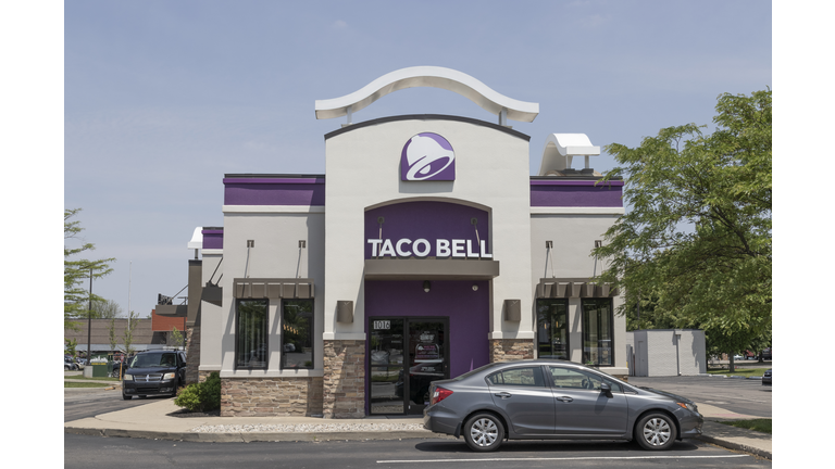 Taco Bell Retail Fast Food Location. Taco Bell is a subsidiary of Yum! Brands.