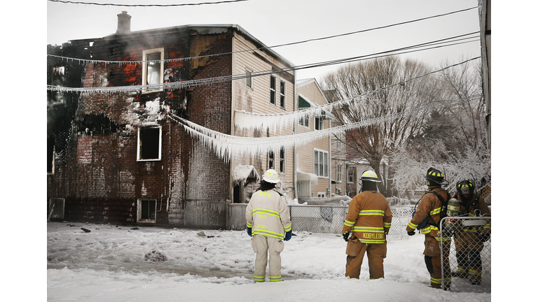 Firefighters Battle Frigid Temperatures To Put Out Multi-Alarm Blaze