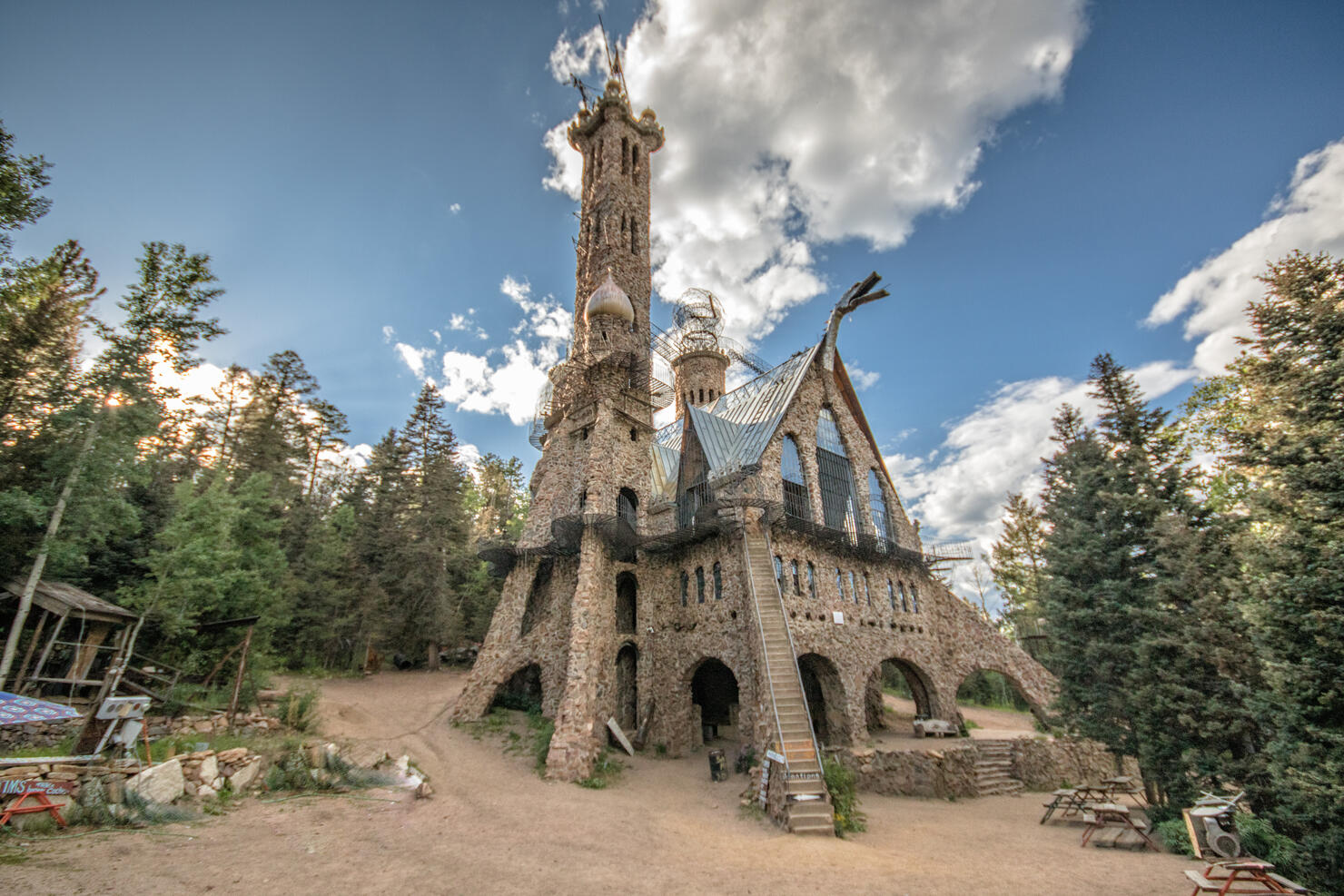 Bishop's Castle in San Isabel National Forest near Pueblo Colorado