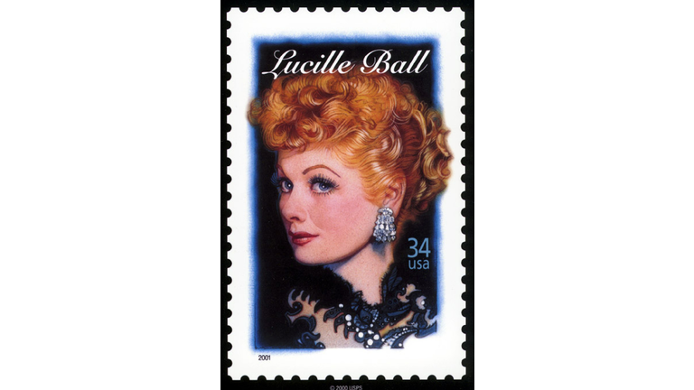 The Lucille Ball Stamp Is On Display...