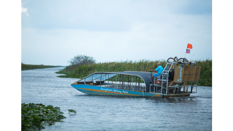 airboat in the florida everglades