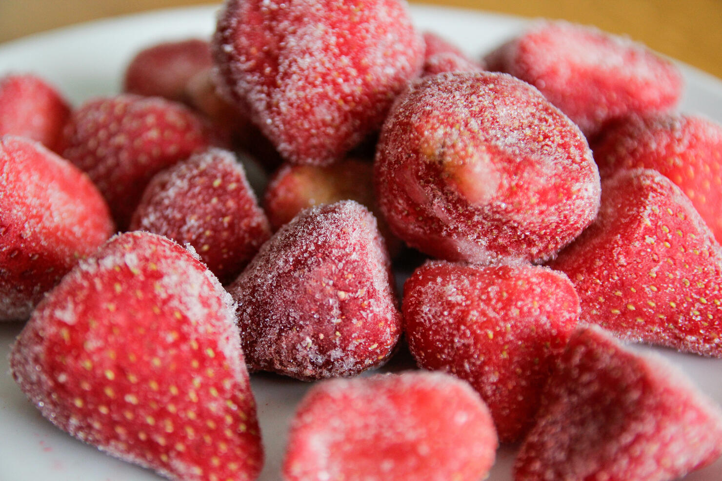 Frozen strawberries