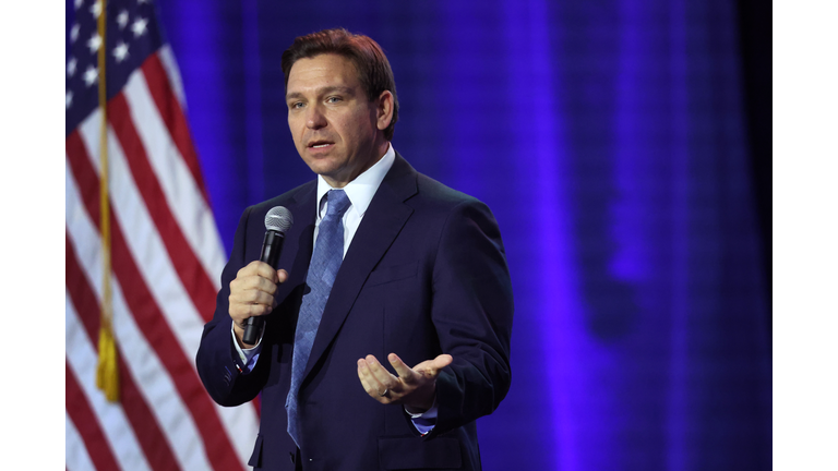 Florida Governor Ron DeSantis Speaks At The Freedom Blueprint In Iowa