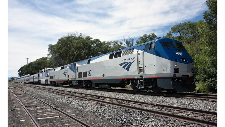 Amtrak Southwest Chief at Lamy New Mexico