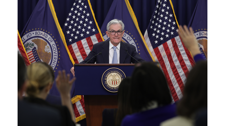 Federal Reserve Chair Jerome H. Powell Holds News Conference At Federal Open Market Committee Meeting