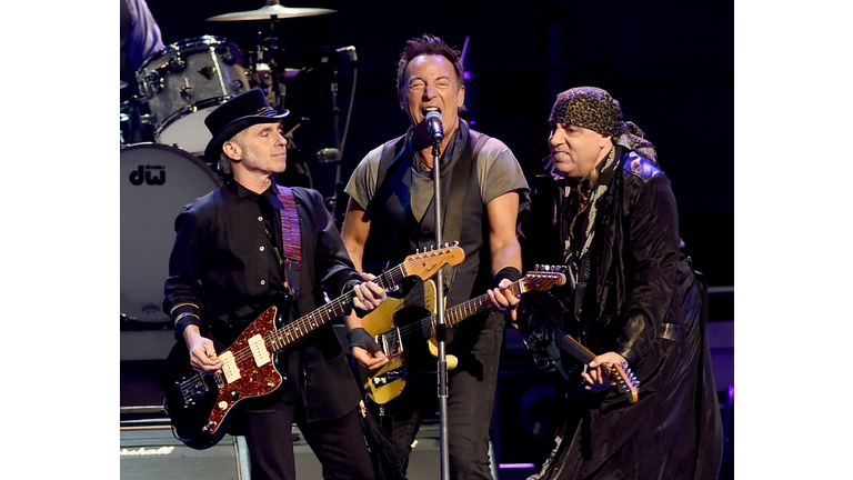 Bruce Springsteen And The E Street Band Performs At The Los Angeles Sports Arena