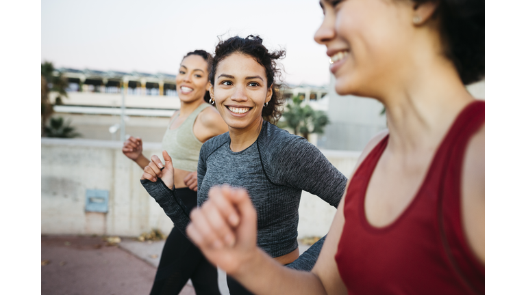 Three woman workingout