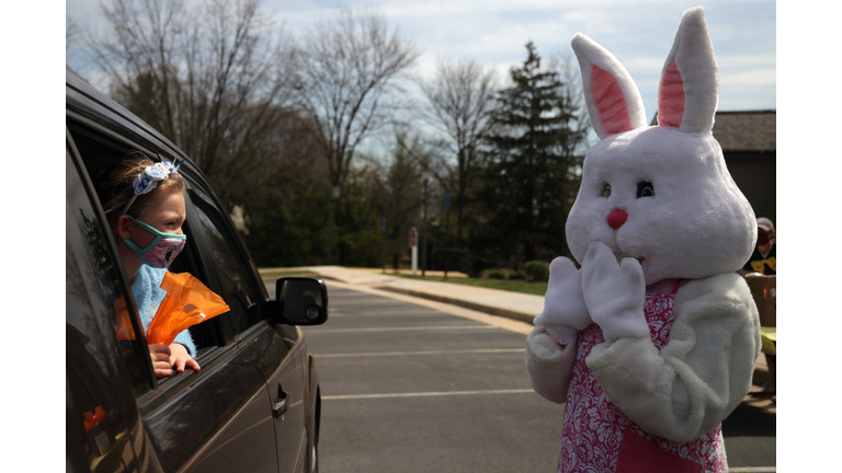 Alexandria, Virginia Holds Easter Bunny Drive Through Event