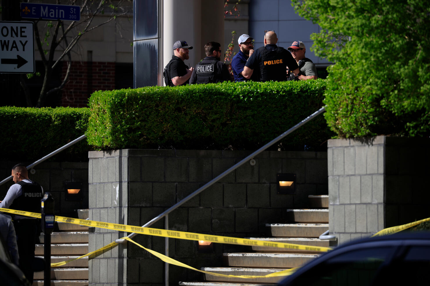 Police Work The Scene Of A Shooting In Louisville, Kentucky
