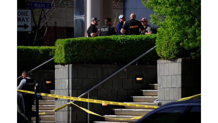 Police Work The Scene Of A Shooting In Louisville, Kentucky