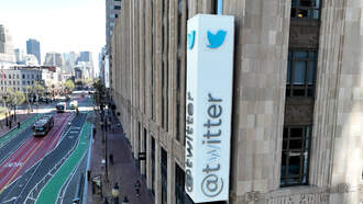 Elon Musk changes Twitter headquarters sign In San Francisco to 'Titter'