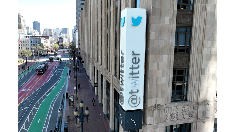 Twitter Modifies Its Sign Outside San Francisco Headquarters