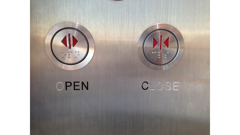 Elevator button signs and symbols