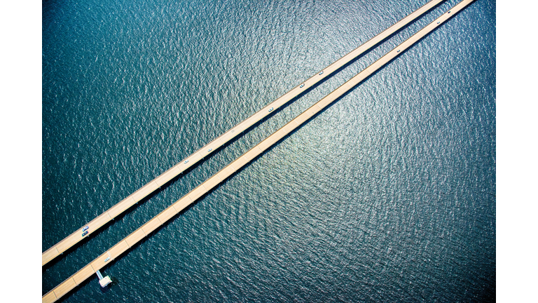 Lake Pontchartrain Causeway Aerial