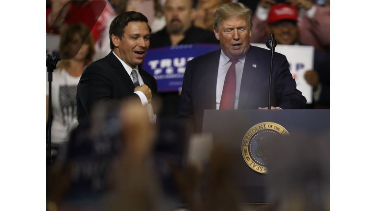 Donald Trump Holds Make America Great Again Rally In Tampa