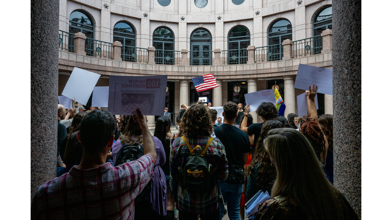 Protestors Rally At Texas Capitol Against Anti-LGBTQIA+ Legislation