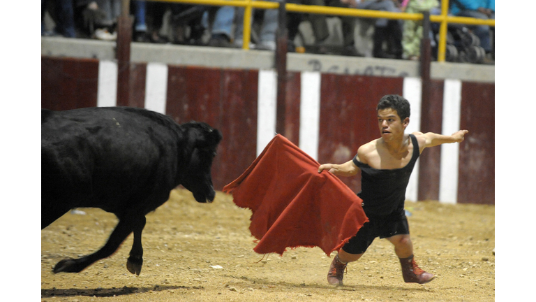 COLOMBIA-DWARFS-BULLFIGHTING