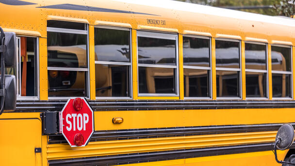 School Bus Involved In Wreck 