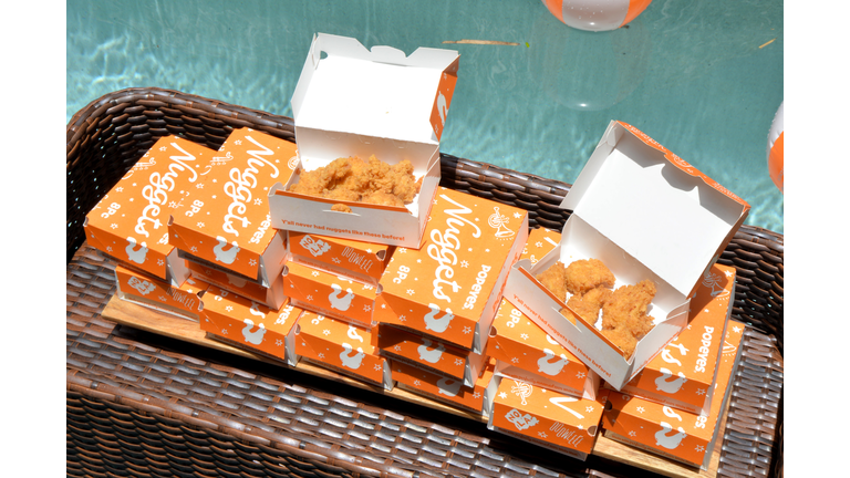 Popeyes Nuggets Activation At Sports Illustrated Swimsuit Party